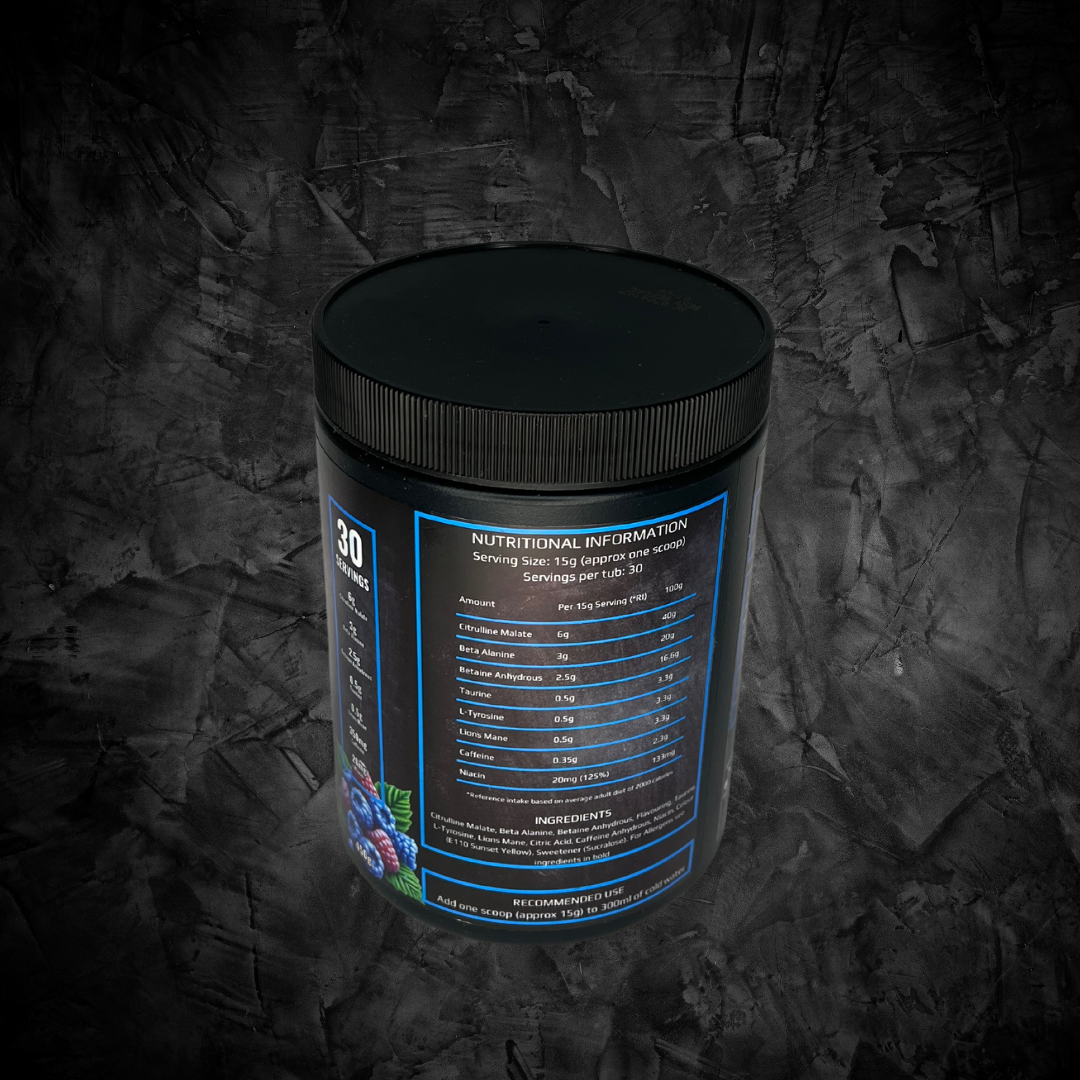 Blue Raspberry Rush Preworkout